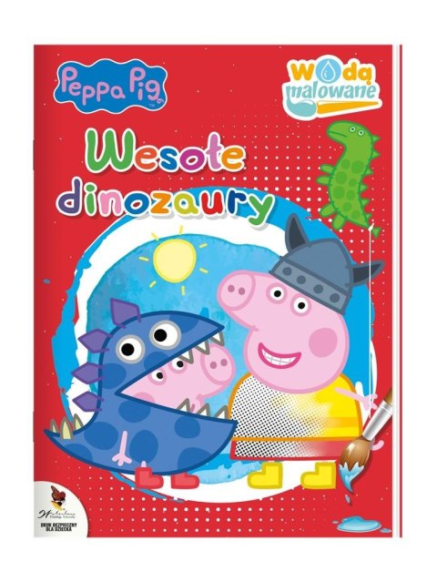 Peppa Pig. Wodą malowane. Wesołe dinozaury