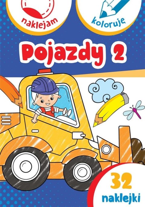 Pojazdy 2. Naklejam i koloruję