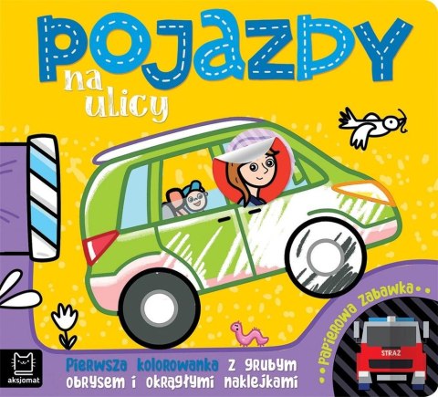 Pojazdy na ulicy.. kolorowanka z grubym obrysem Pojazdy na ulicy.. kolorowanka z grubym obrysem