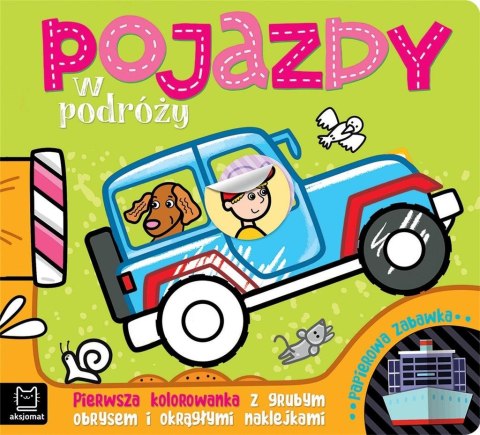 Pojazdy w podróży.. kolorowanka z grubym obrysem Pojazdy w podróży.. kolorowanka z grubym obrysem