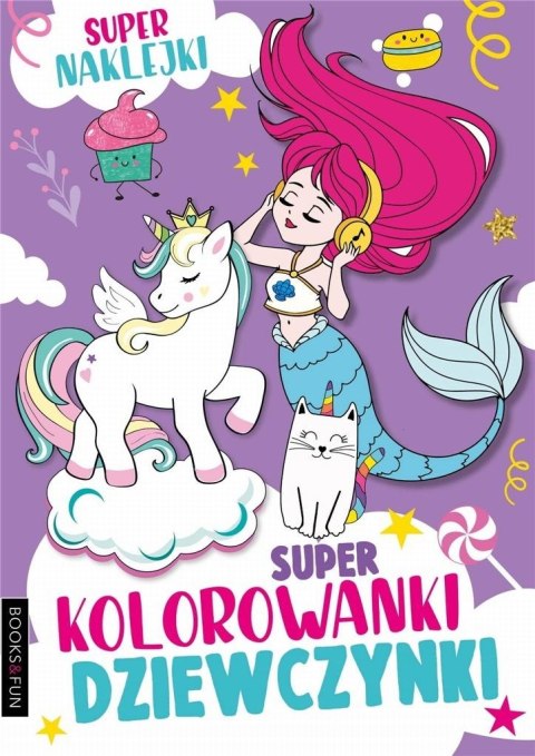 Super kolorowanki dziewczynki z naklejkami