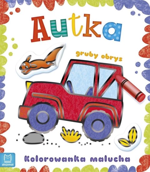 Kolorowanka malucha z grubym obrysem. Autka Kolorowanka malucha z grubym obrysem. Autka