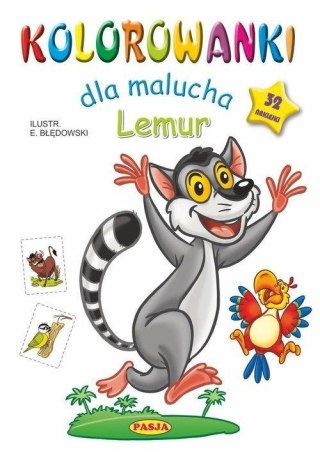 Kolorowanki dla malucha. Lemur