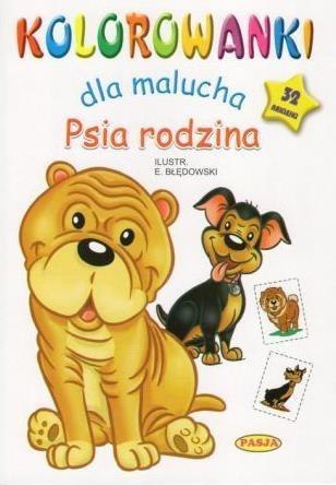 Kolorowanki dla malucha. Psia rodzina Kolorowanki dla malucha. Psia rodzina