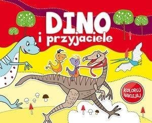 Koloruj, naklejaj - Dino i przyjaciele