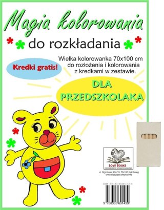 Magia kolorowania do rozkładania. Dla przedszkol.