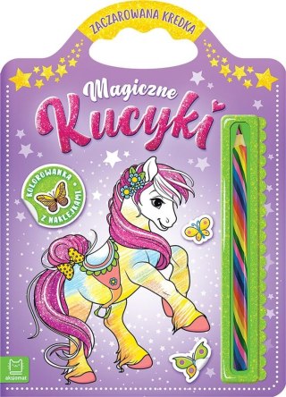 Magiczne kucyki. Kolorowanka z naklejkami