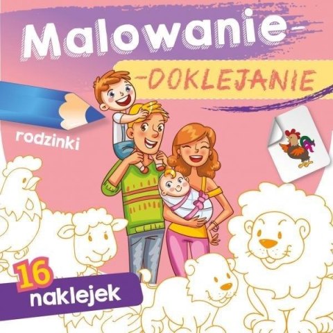 Malowanie-doklejanie. Rodzinki