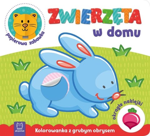 Zwierzęta w domu. Kolorowanka z grubym obrysem Zwierzęta w domu. Kolorowanka z grubym obrysem