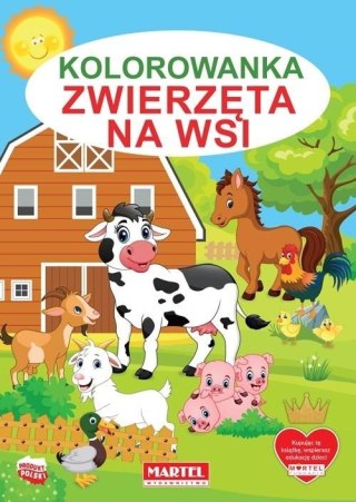 Kolorowanka. Zwierzęta na wsi