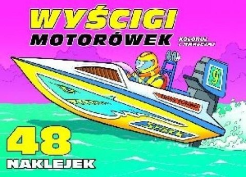 Koloruj i naklejaj. Wyścigi motorówek