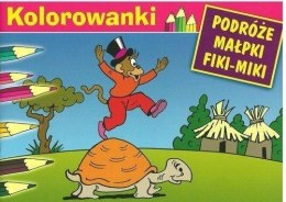 Malowanka - Podróże małpki Fiki-Miki. Żółw G&P