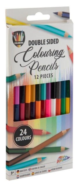 Kredki ołówkowe 12 sztuk 24 kolory