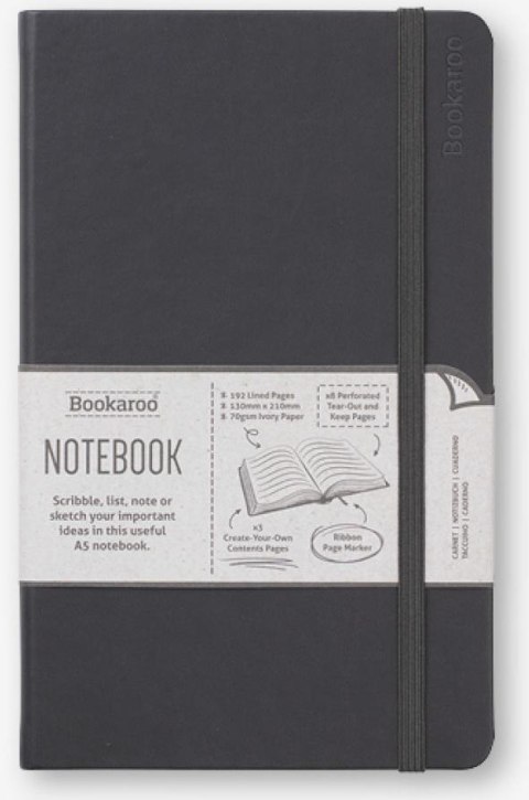 Bookaroo Notatnik Journal A5 - Czarny