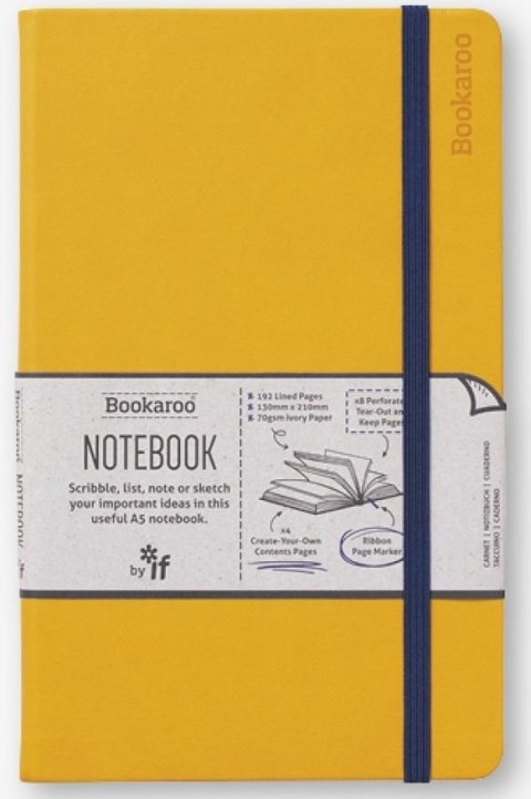 Bookaroo Notatnik Journal A5 - Żółty