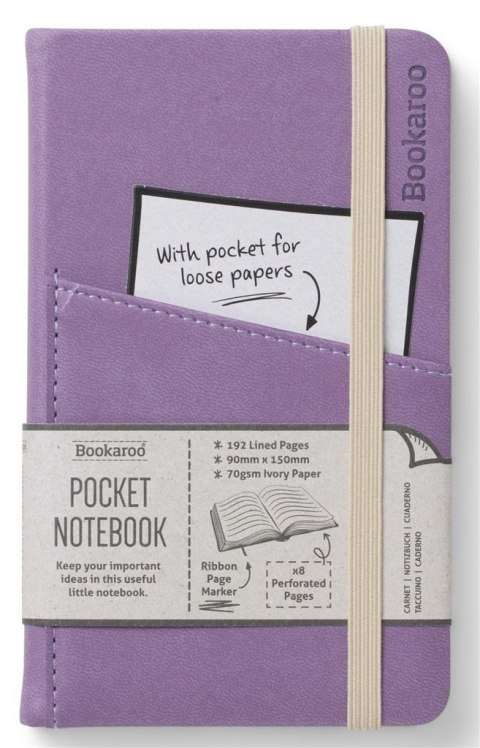 Bookaroo Notatnik Journal Pocket A6 - Jasny fiolet