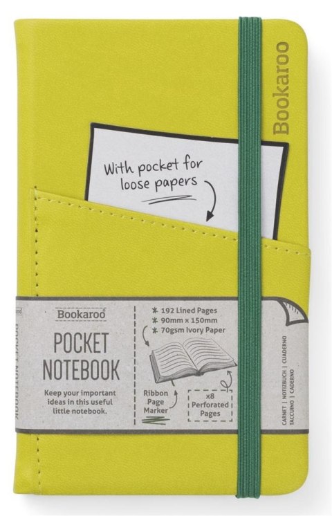 Bookaroo Notatnik Journal Pocket A6 - Oliwkowy