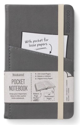 Bookaroo Notatnik Journal Pocket A6 - Szary