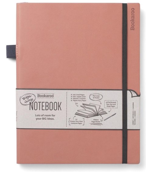 Bookaroo Notatnik Journal duży - Pudrowy
