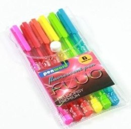 Długopis fluo 6 kolorów