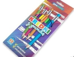 Kredki ołówkowe z gumką 12 kolorów