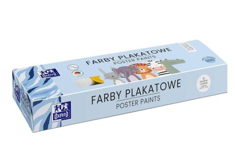 Farby plakatowe Kids 12 + 2 kolory 20ml