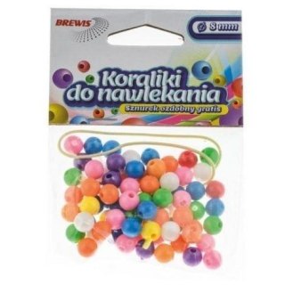 Koraliki do nawlekania multikolor+ sznurek 8mm 16g