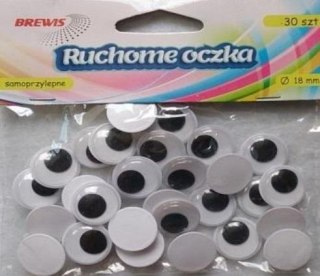 Ruchome oczka 18mm 30szt