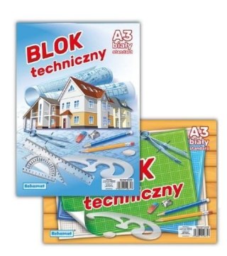 Blok techniczny A3/10K 160g biały (10szt)