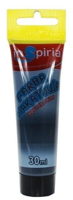 Farba plakatowa w tubie czarna 30ml (6szt)