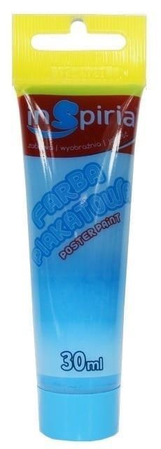 Farba plakatowa w tubie niebieska 30ml (6szt)