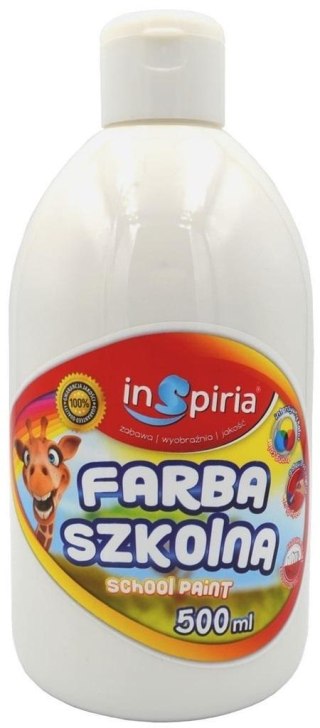 Farba szkolna biała 500ml