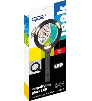 Lupa szklana 85mm podświetlana Led GRAND