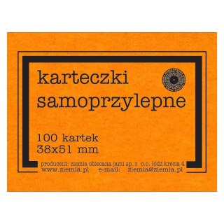 Karteczki samoprzylepne Fluo 38x51mm 100K pomar.