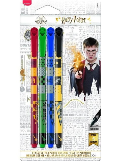 Pisaki Harry Potter 4 kolory MAPED