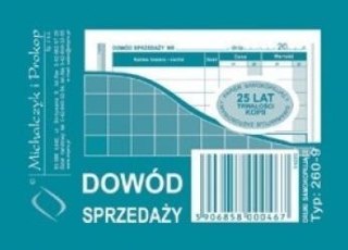 Dowód sprzedaży (paragon) 260-9