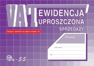 Ewidencja uproszczona sprzedaży VU-55