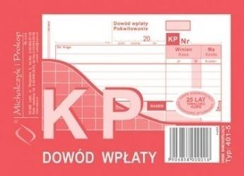 KP dowód wpłaty 401-5