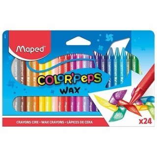 Kredki Colorpeps świecowe 24 kolory MAPED