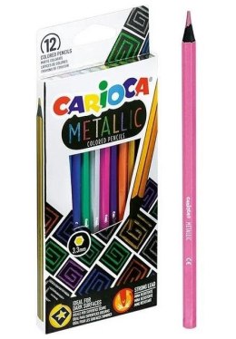 Kredki ołówkowe metaliczne 12 kolorów CARIOCA