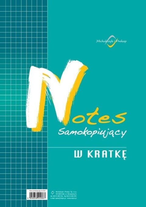 Notes samokopiujący w kratkę N-100-1