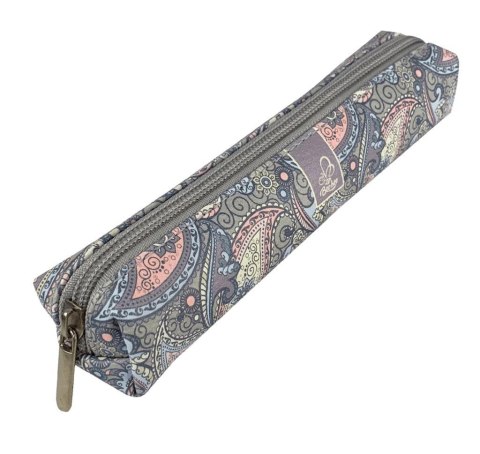 Piórnik mini prostokąt Paisley pastelove