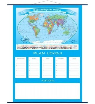 Plan lekcji - mapa Świat Polityczny