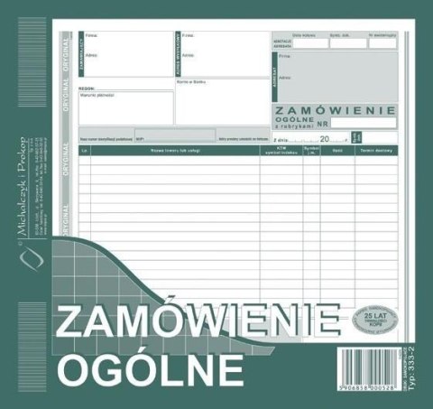 Zamówienie ogólne 333-2