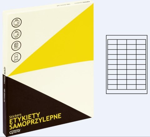 Etykiety samoprzylepne 003 48,5x25,4/40 GRAND