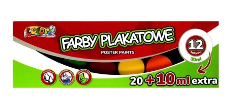 Farby plakatowe 30ml Kolori 12 kolorów PENMATE