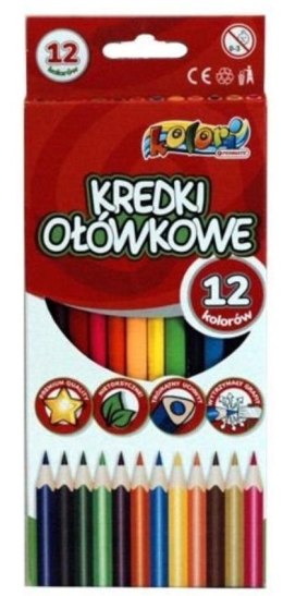Kredki Premium Kolori ołówkowe 12 kolorów PENMATE