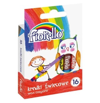 Kredki świecowe 16 kolorów FIORELLO