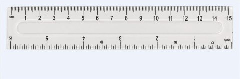 Linijka plastikowa GR-801-15cm FIORELLO