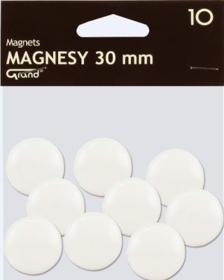 Magnes 30mm biały 10szt GRAND